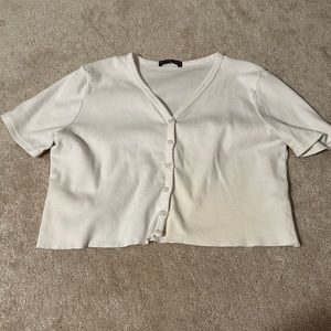White button tshirt brandy Melville